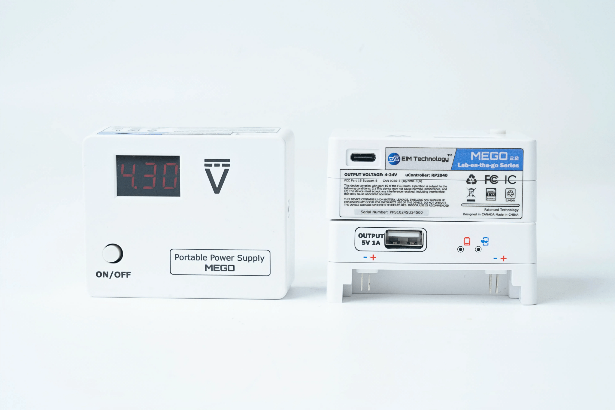NEW MEGO - Breadboard Power Supply for Building Breadboard Circuits - EIM Technology (EVO - IN - MOTION Technology Ltd.)